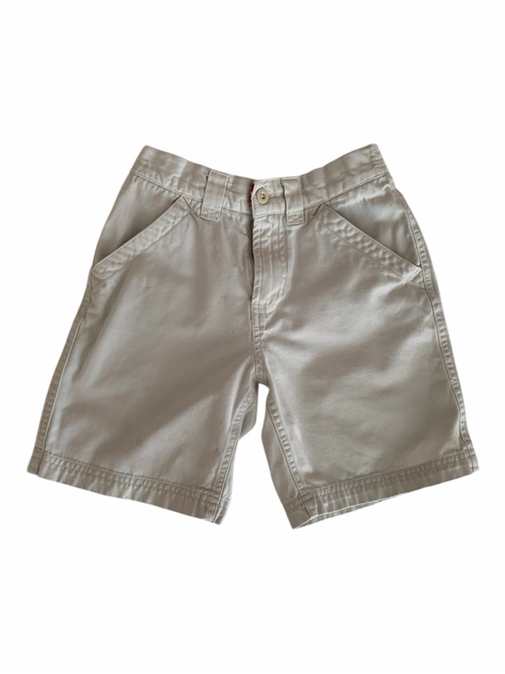 Vintage Old Navy Shorts Boys Size 6 Tan Khaki Cargo Chino Flat Front Pockets